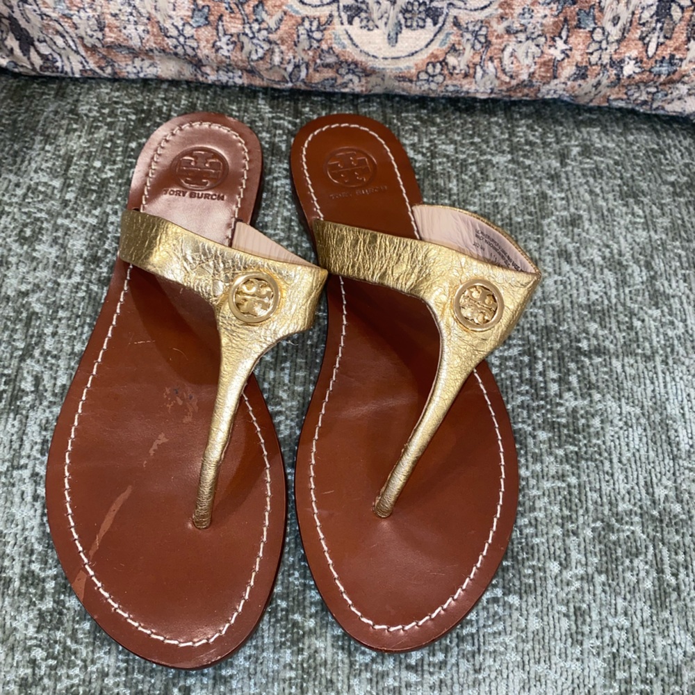 Tory Burch Gold Sandals
